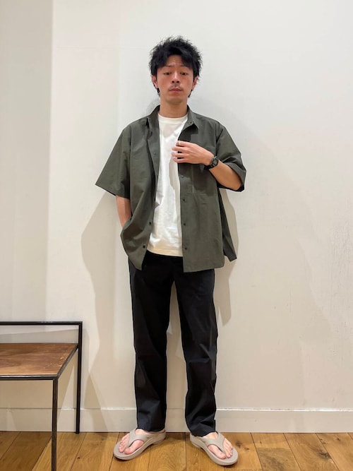 FORK&SPOON　コットンナイロンストレッチパンツ