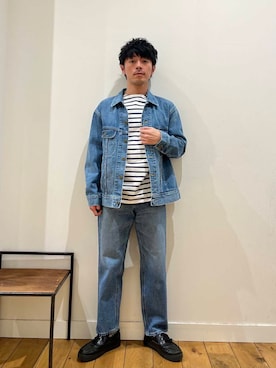 「Lee（リー）のアイテム（ジャケット/アウター）」を使った、みやさんさん（メンズ・171cm）の冬コーディネート