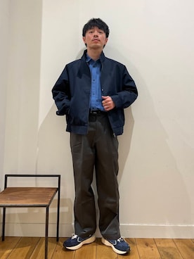 「長袖」｜「アイテム（ジャケット/アウター）」を使った、みやさんさん（メンズ・171cm）の冬コーディネート