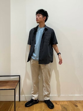 「グラミチ」｜みやさんさん（メンズ・171cm）の夏コーディネート
