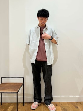 「帰省コーデ」｜みやさんさん（メンズ・171cm）の夏コーディネート