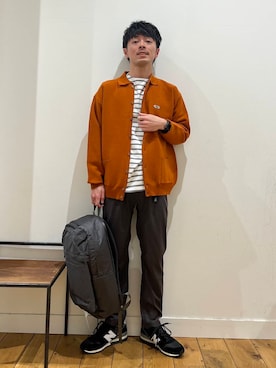 「アイテム（バックパック/リュック）」を使った、みやさんさん（メンズ・171cm）の冬コーディネート