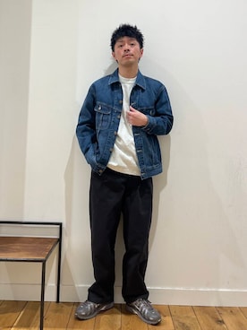 「Lee（リー）のアイテム（ジャケット/アウター）」を使った、みやさんさん（メンズ・171cm）の冬コーディネート