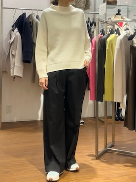 「ニットコーデ」｜「NIKE（ナイキ）のアイテム」を使った、katayoさん（レディース・166cm）の冬コーディネート