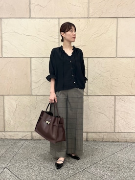 「ブラウスコーデ」｜katayoさん（レディース・166cm）の秋コーディネート