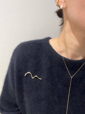 「URBAN RESEARCH（アーバンリサーチ）のアイテム（ピアス（両耳用））」を使った、katayoさん（レディース・166cm）の冬コーディネート