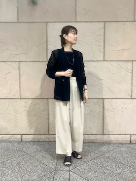 「アイテム（その他アウター）」を使った、katayoさん（レディース・166cm）の夏コーディネート