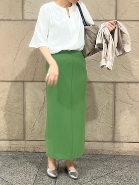 「綺麗めコーデ」｜「アイテム（その他シューズ）」を使った、katayoさん（レディース・166cm）の春コーディネート