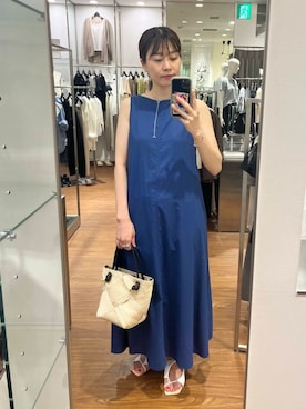 「初夏のお出掛けコーデ」｜「アイテム（ワンピース/ドレス）」を使った、katayoさん（レディース・166cm）の夏コーディネート