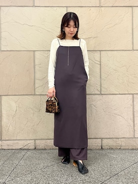 「アイテム（ピアス（両耳用））」を使った、katayoさん（レディース・166cm）の秋コーディネート