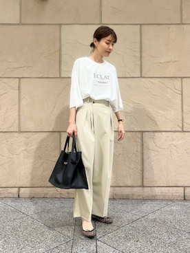 「CHIGNON（シニヨン）のアイテム（トップス）」を使った、katayoさん（レディース・166cm）の夏コーディネート