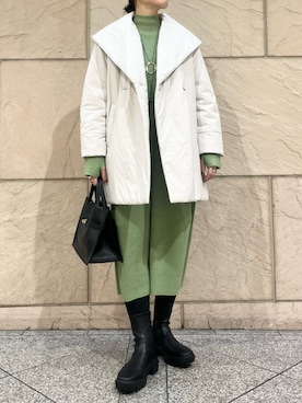 「URBAN RESEARCH ROSSO WOMEN（アーバンリサーチ　ロッソ）のアイテム（ダウンジャケット/コート）」を使った、katayoさん（レディース・166cm）の冬コーディネート