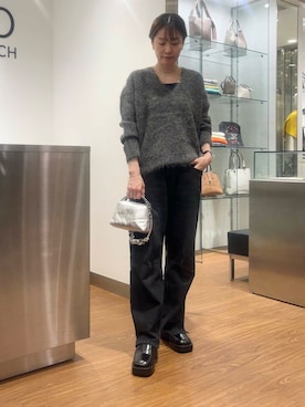「レザーバック」｜katayoさん（レディース・166cm）の秋コーディネート