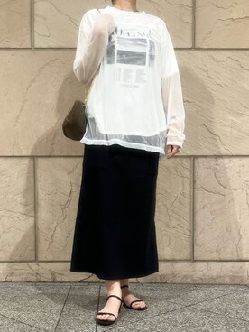 「URBAN RESEARCH ROSSO WOMEN（アーバンリサーチ　ロッソ）のアイテム（サンダル）」を使った、katayoさん（レディース・166cm）の夏コーディネート