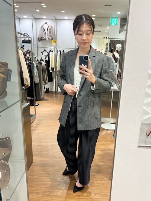 セール】ツイードテーラードダブルジャケット（その他アウター