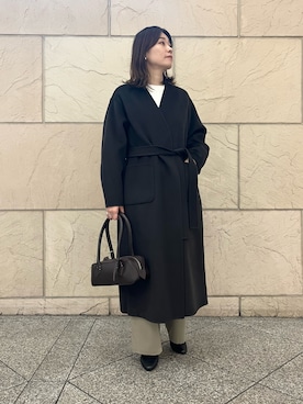 「ロングコートコーデ」｜katayoさん（レディース・166cm）の秋コーディネート