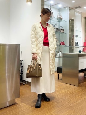 「URBAN RESEARCH ROSSO WOMEN（アーバンリサーチ　ロッソ）のアイテム（ダウンジャケット/コート）」を使った、katayoさん（レディース・166cm）の秋コーディネート