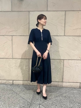 「アイテム（ピアス（両耳用）、ホワイト系）」を使った、katayoさん（レディース・166cm）の夏コーディネート