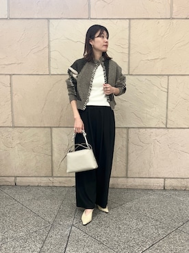 「アイテム（カーディガン/ボレロ、その他）」を使った、katayoさん（レディース・166cm）の秋コーディネート