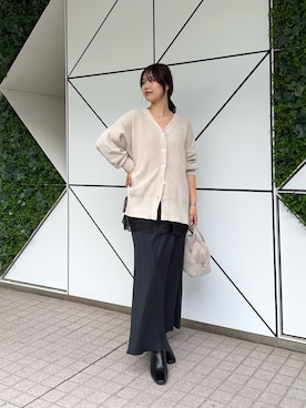 「アイテム（キャミソール）」を使った、YUIさん（レディース・165cm・20代）の秋コーディネート