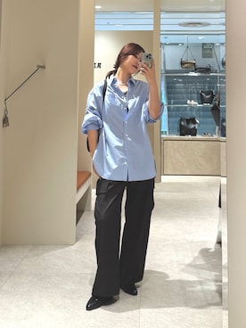 「アイテム（カーゴパンツ）」を使った、YUIさん（レディース・165cm）の夏コーディネート