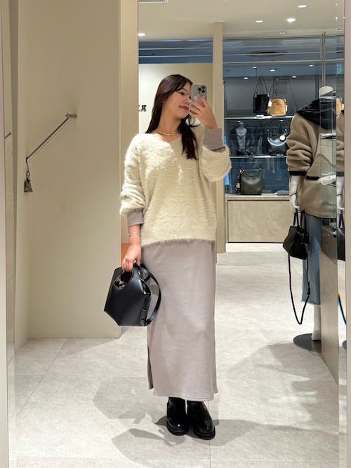 全骨格細見え】NEW2WAYロングリブワンピース（ワンピース）｜RIVE