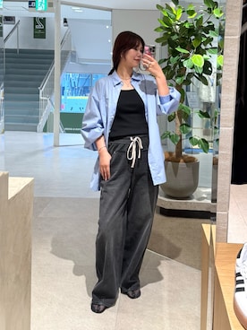 「ハンサムコーデ」｜YUIさん（レディース・165cm）の秋コーディネート