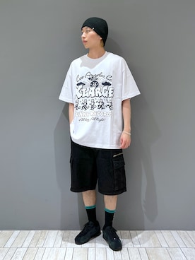 「エクストララージ」｜「アイテム（ニットキャップ/ビーニー）」を使った、ウマさん（メンズ・171cm）の夏コーディネート