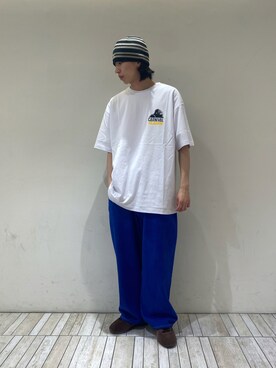 「LMCのアイテム（帽子）」を使った、ウマさん（メンズ・171cm）の夏コーディネート