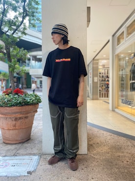 「LMCのアイテム（帽子）」を使った、ウマさん（メンズ・171cm）の夏コーディネート