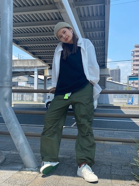 「アイテム（カーゴパンツ）」を使った、komaki0913さん（レディース・160cm・10代）の夏コーディネート