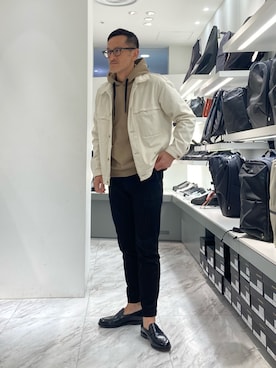 「ドレスシューズ」｜「アイテム（ローファー）」を使った、nobgさん（メンズ・171cm）の春コーディネート