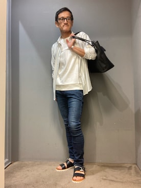 「レザートート」｜nobgさん（メンズ・171cm）の夏コーディネート