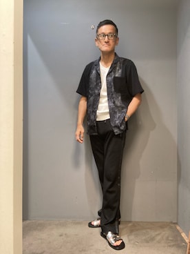 「シルバー」｜「アイテム（スウェットパンツ）」を使った、nobgさん（メンズ・171cm）の春コーディネート