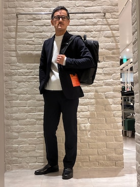 「アイテム（ボディバッグ/ウエストポーチ）」を使った、nobgさん（メンズ・171cm）の秋コーディネート