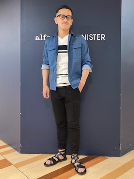 「グラディエーターサンダル」｜nobgさん（メンズ・171cm）の春コーディネート