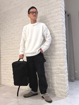 「アイテム（ボディバッグ/ウエストポーチ）」を使った、nobgさん（メンズ・171cm）の秋コーディネート