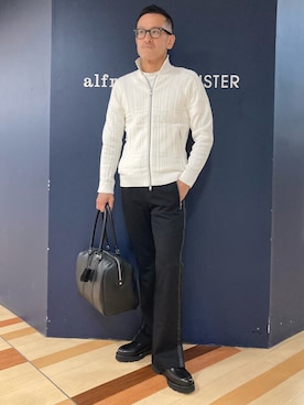 「5351 POUR LES HOMMES（ゴーサンゴーイチプールオム）のアイテム（ブルゾン）」を使った、nobgさん（メンズ・171cm）の冬コーディネート