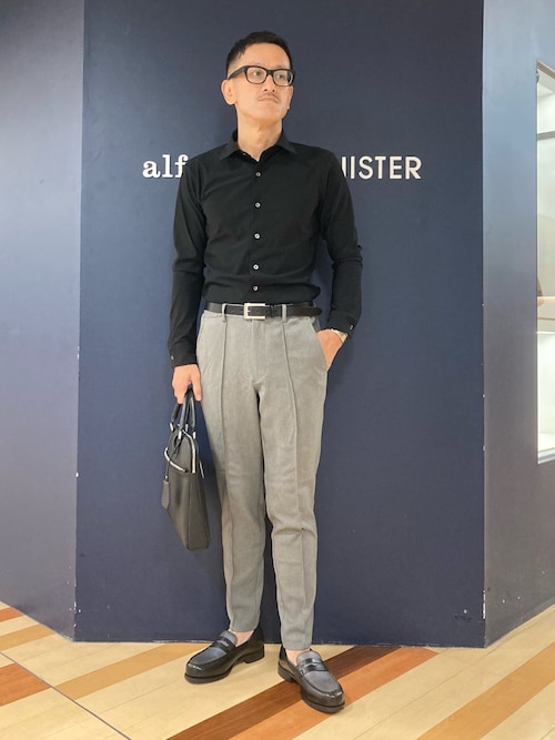 5351 POUR LES HOMMES パンツ ウーリッシュ フラノ スリム テーパード