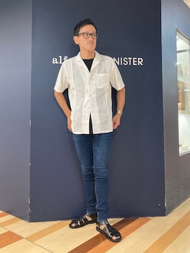 「グラディエーターサンダル」｜nobgさん（メンズ・171cm）の夏コーディネート