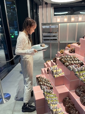 「ROPE' PICNIC（ロペピクニック）のアイテム（スカート）」を使った、Runaさん（レディース・150cm）の秋コーディネート