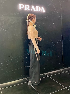 「MURUA（ムルーア）のアイテム（スカート）」を使った、Runaさん（レディース・150cm）の秋コーディネート