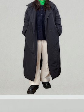 「アイテム（ダウンジャケット/コート）」を使った、yuri さん（レディース・147cm）の冬コーディネート