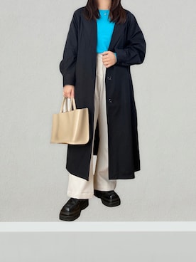 「MOUSSY（マウジー）のアイテム（テーラードジャケット）」を使った、yuri さん（レディース・147cm）の秋コーディネート