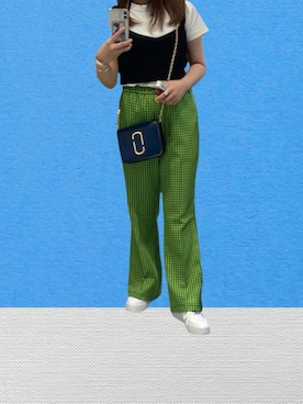 「NIKE（ナイキ）のWMNS AF1 SAGE LOW ナイキ ウィメンズ エアフォース1 セイジ LOW AR5339-100（スニーカー）」を使った、yuri さん（レディース・147cm）の夏コーディネート