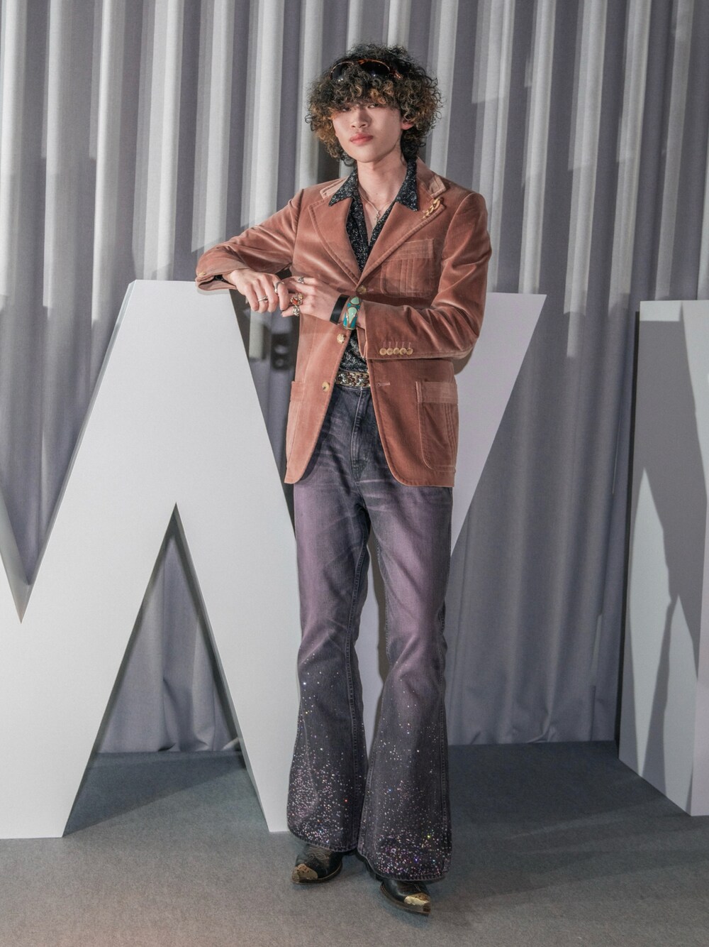 パンツ MASU BOYS STARDUST BAGGY JEANS MASU(エムエーエスユー)の