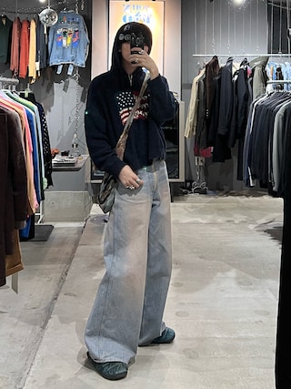 dairiku America Knit Hoodie 星条旗 ネイビー｜Yahoo!フリマ