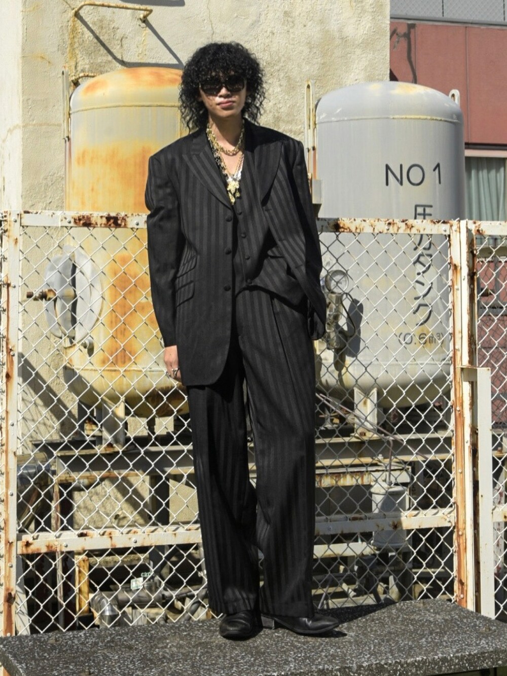 しょーた｜VINTAGEのスーツジャケットを使ったコーディネート - WEAR