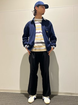 「アイテム（ジャージ）」を使った、　MYさん（メンズ・178cm）の冬コーディネート