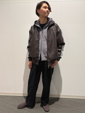 「adidas（アディダス）のアイテム（ブルゾン）」を使った、　MYさん（メンズ・178cm）の春コーディネート
